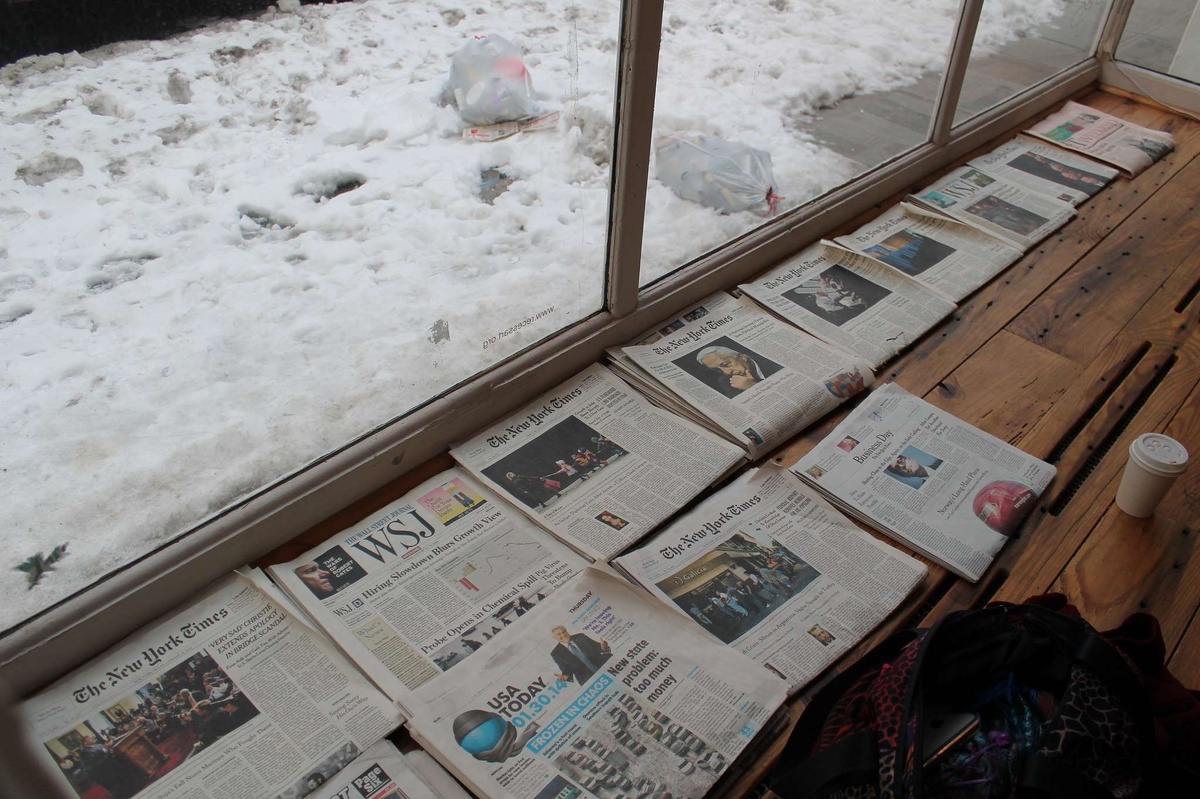 a photo of newspaper