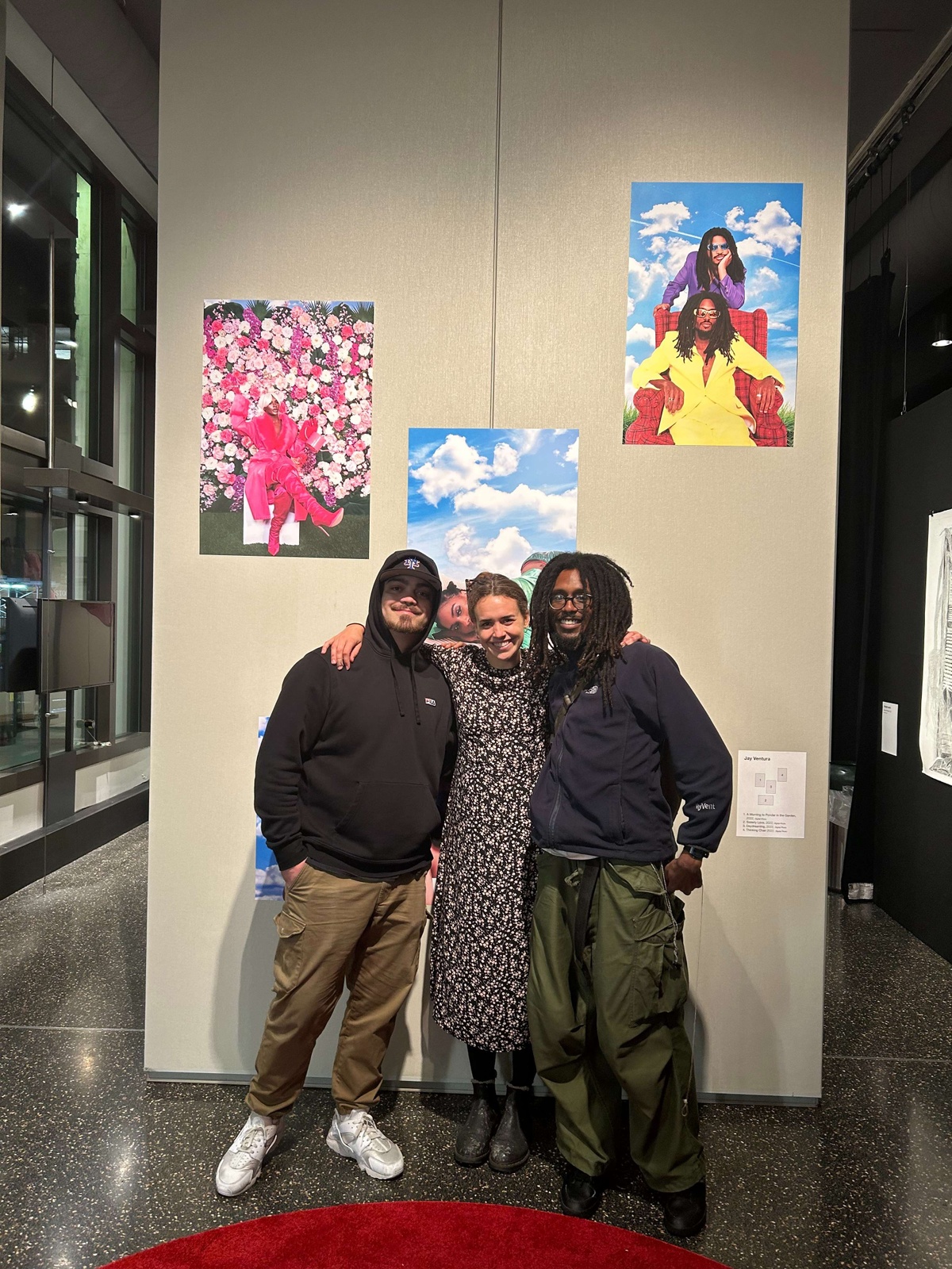Assembly Peer Leaders at the Opening Reception of an exhibition in collaboration with NYU Gallatin.